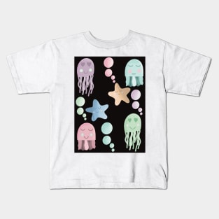 Ocean Doodles #1b Kids T-Shirt